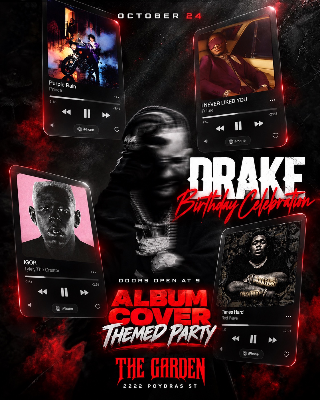 ALBUM COVER THEMED PARTY: DRAKE CELEBRATION