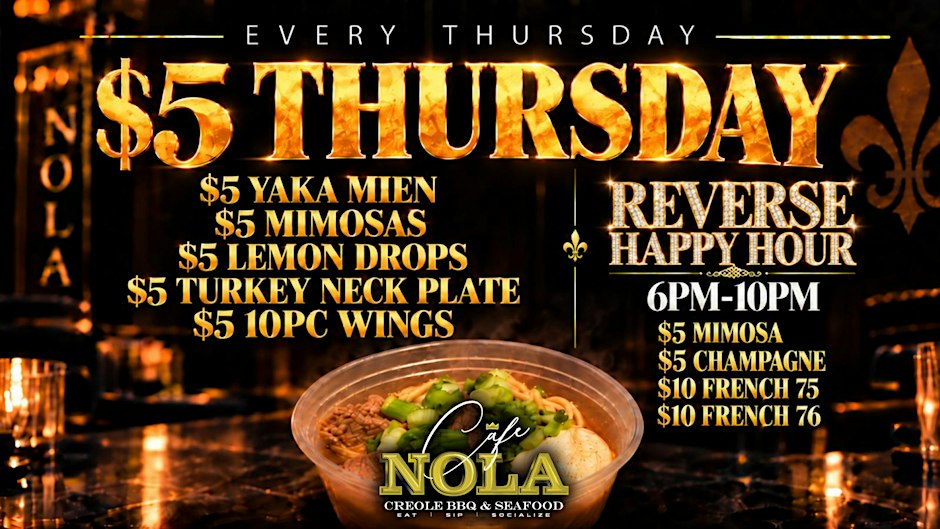 LADIES NIGHT REVERSE HAPPY HOUR 6PM & THURSDAY NIGHT FOOTBALL WATCH PARTY