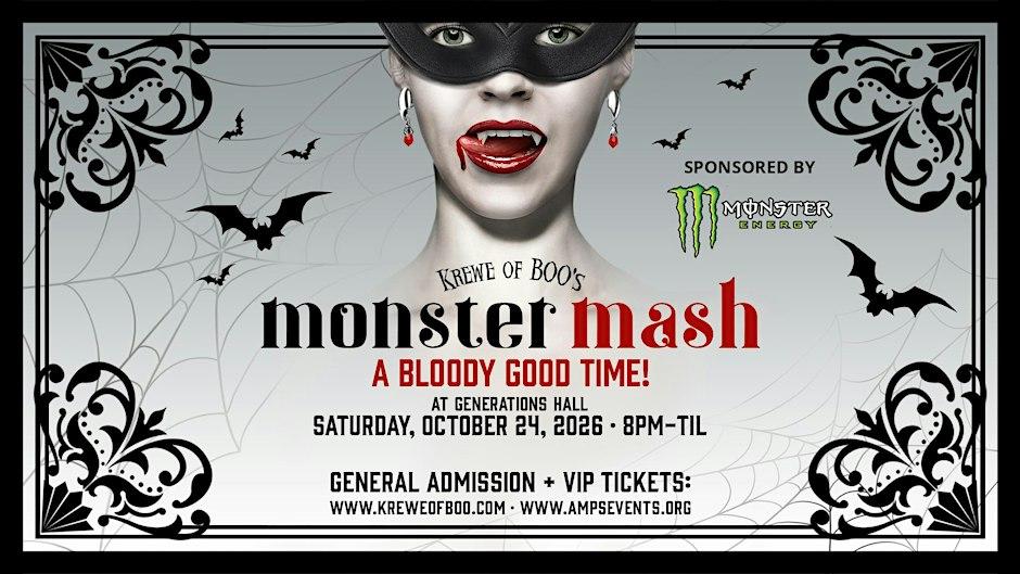 Krewe of Boo! presents MONSTER MASH 2026 (Official Parade After-Party)
